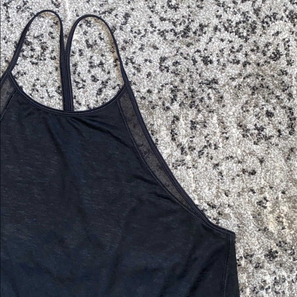 Lululemon Black Tank Razorback Mesh - Picture 2 of 5
